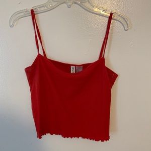 Red H&M tank top